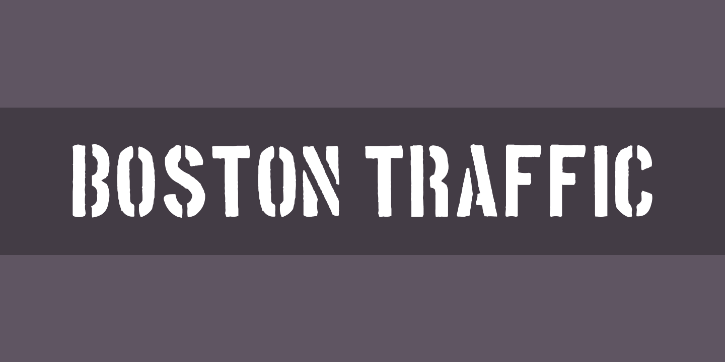 Font Boston Traffic